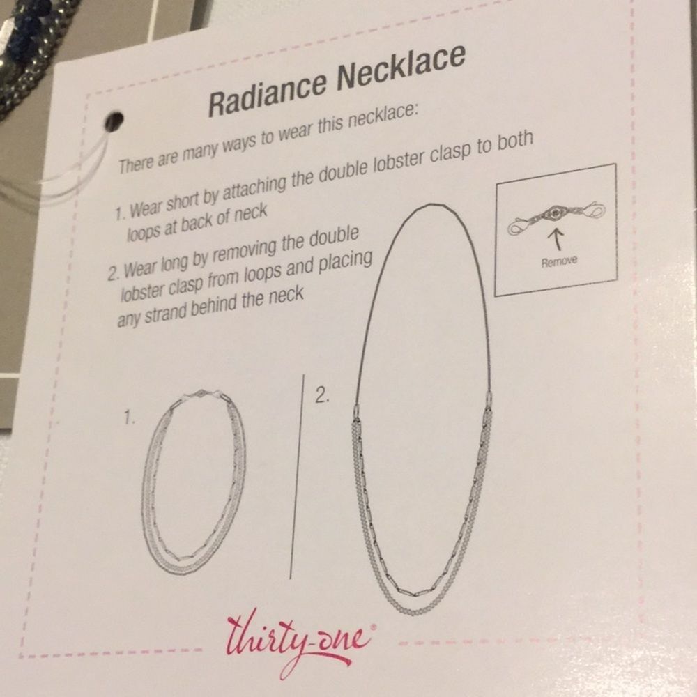 thirty-one Radiance Necklace Starlight Blue - Picture 3 of 7